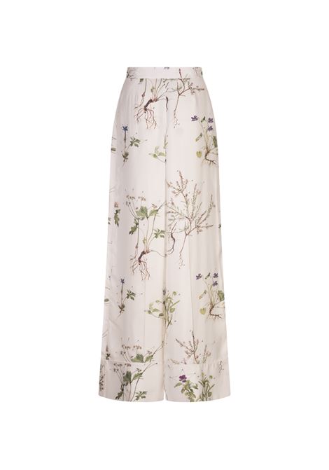 Pantaloni Pigiama Bianchi Stampati ERDEM | VC25-TR5-WBFSTBOTANICAL GARDEN WHITE